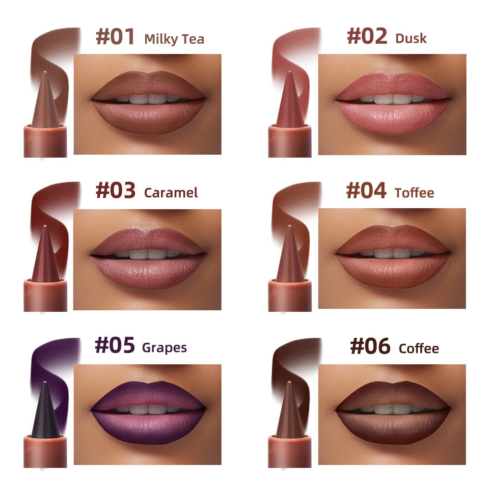 Ibcccndc Gradient Lip Crayon Waterproof Longwear Makeup Cosmetic