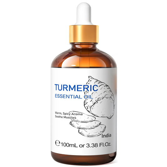 HIQILI Turmeric Essential Oil Pure Curcuma Longa For Diffuser