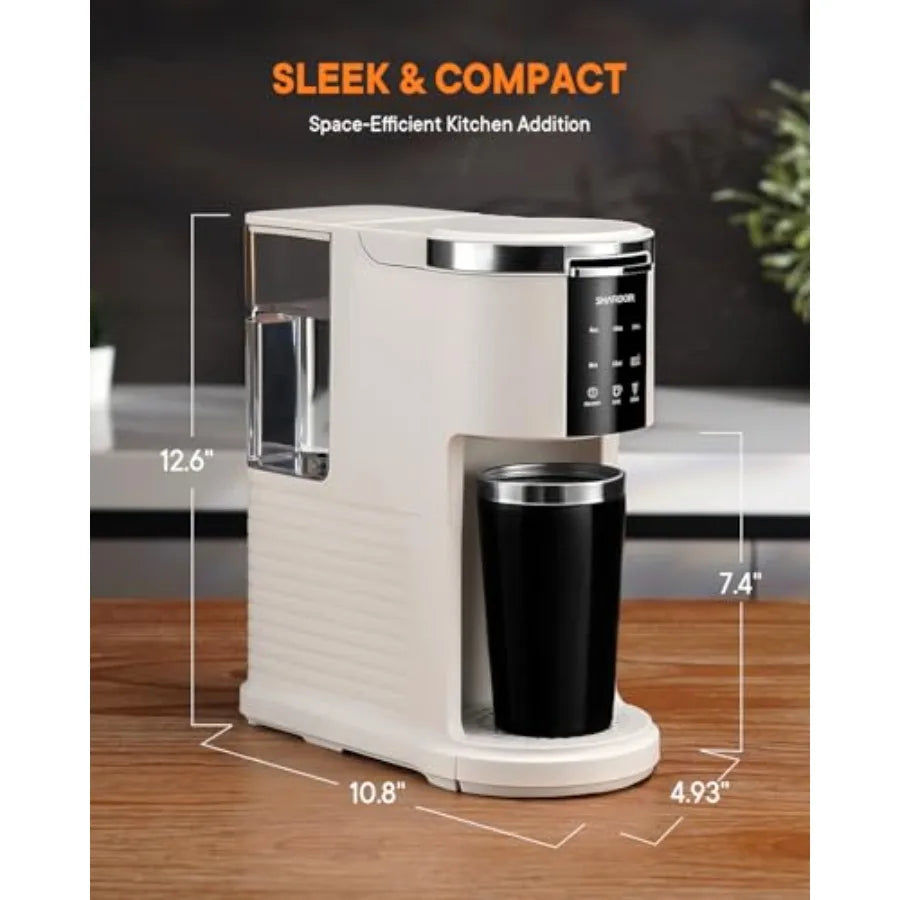 KCup Compatible 3 in 1 Coffee Maker For Grounds Teas