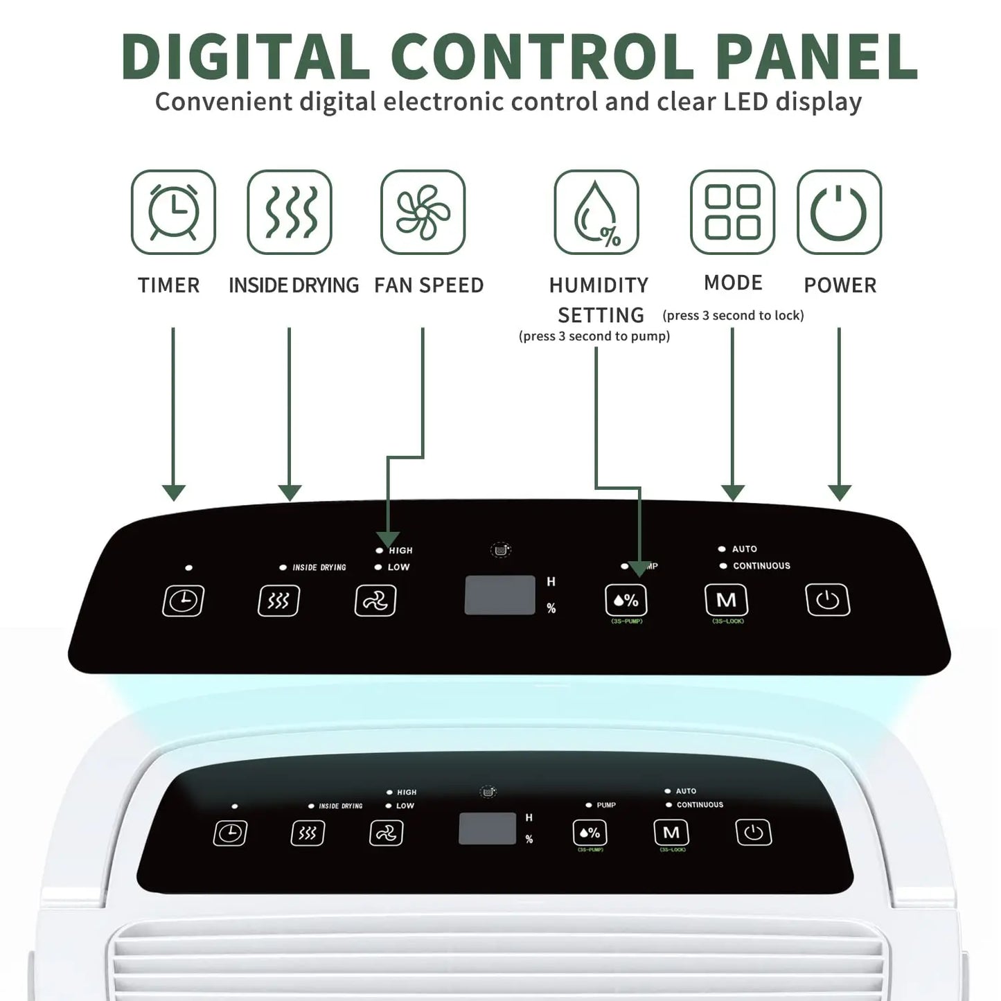 Shinco Energy Star Dehumidifier With WiFi For Large Spaces