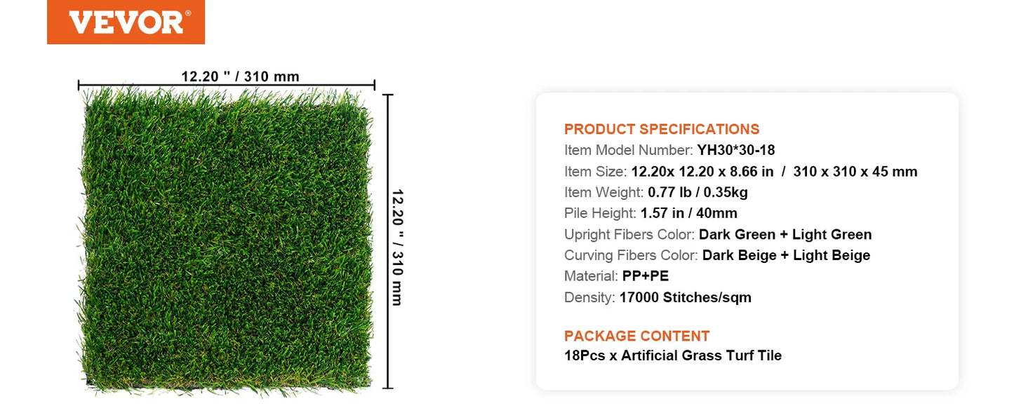Durable Artificial Grass Rug With Effective Draining Design