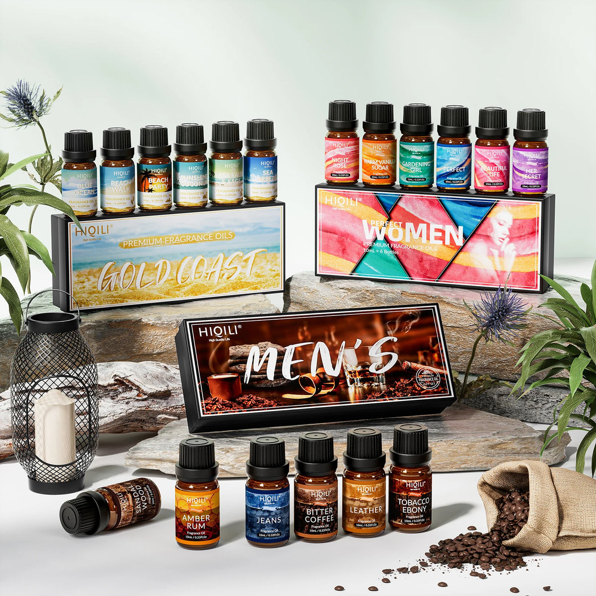 HIQILI Fragrance Oil Set For Aromatherapy Diffusers And DIY Crafts