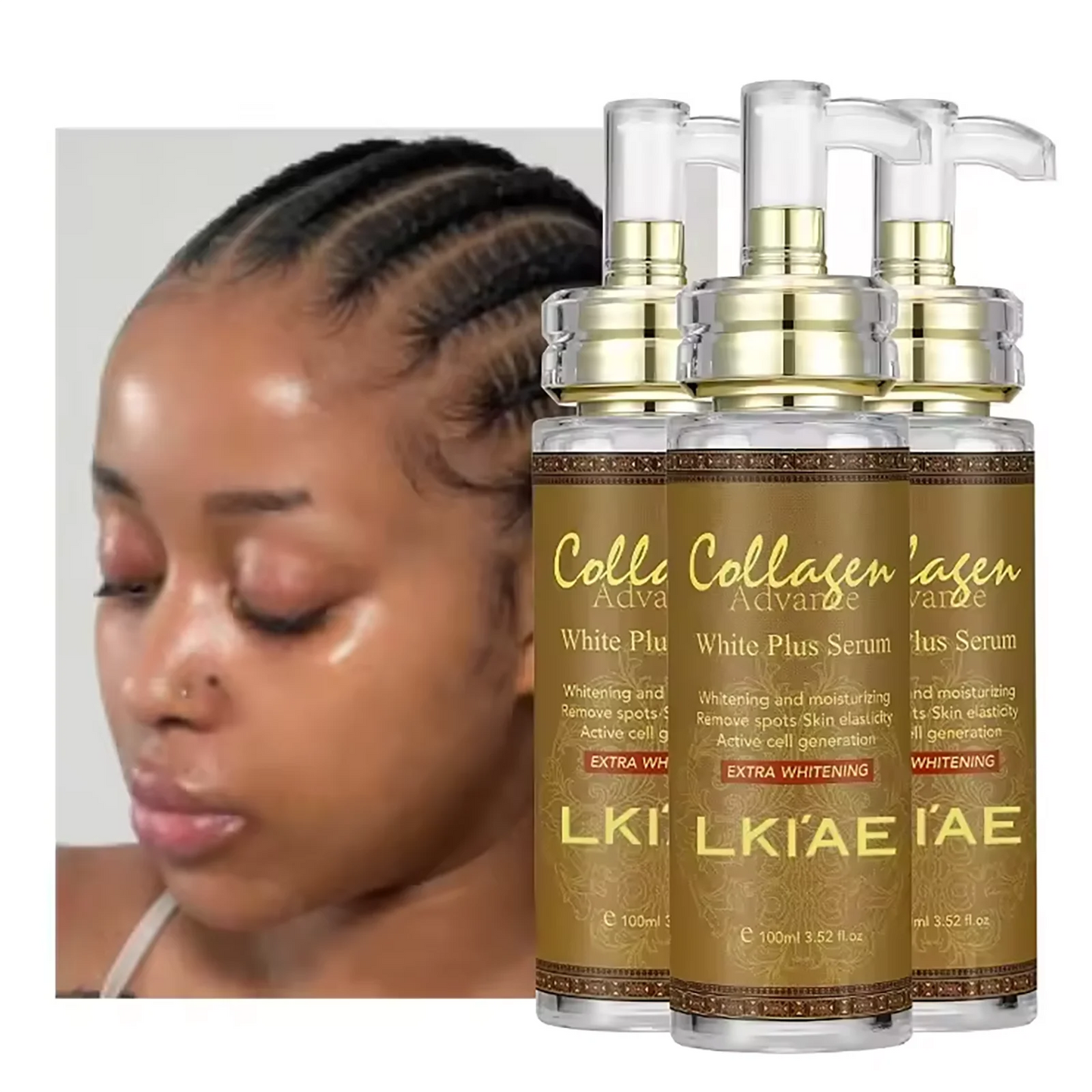 AILKE Whitening Face Serum With Organic Collagen For Even Tone
