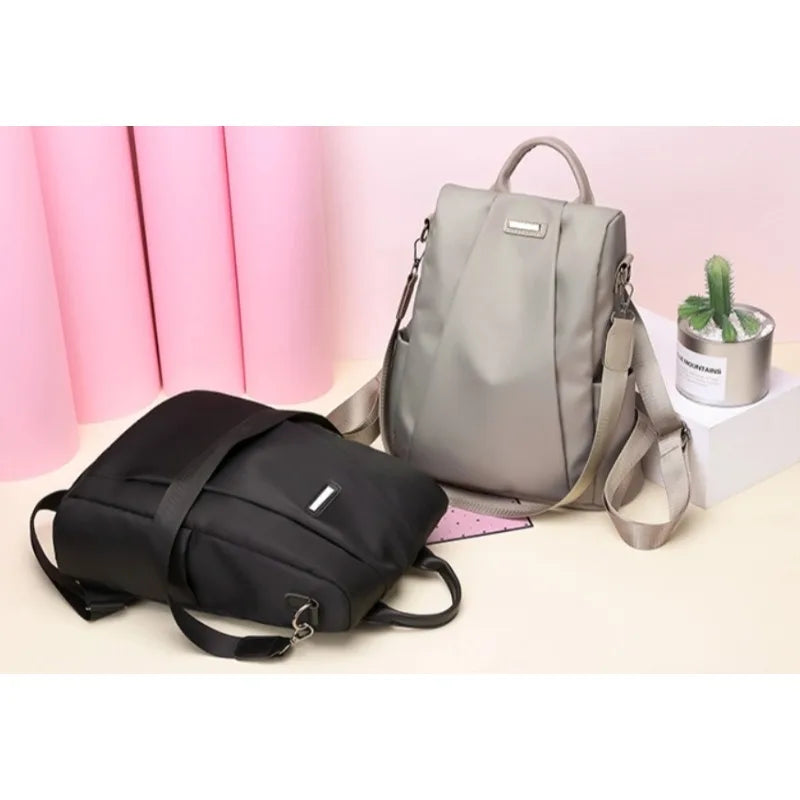 Anti-Theft Backpack for Women Nylon Canvas Trendy Fashion Bag