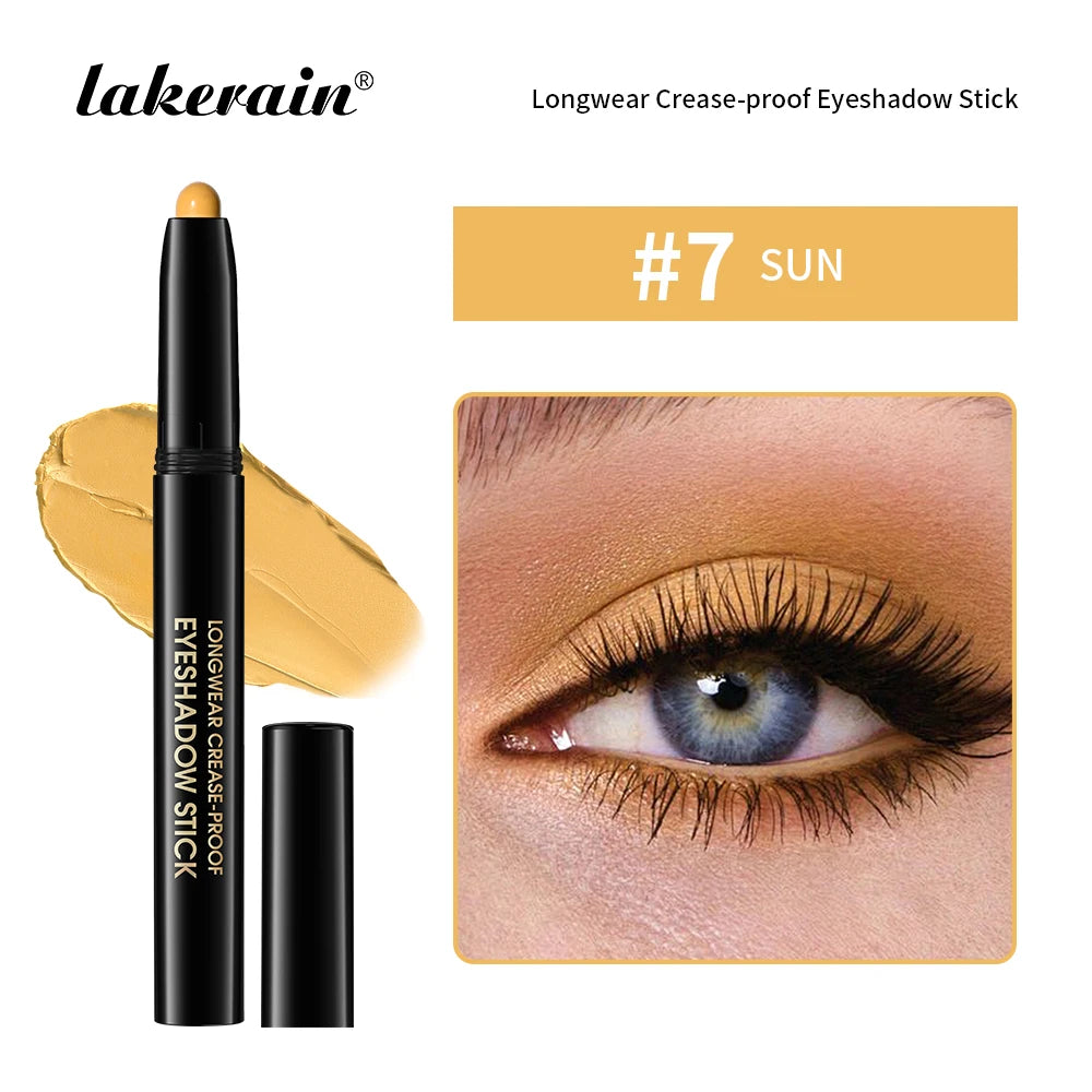 Waterproof Matte Shimmer Eyeshadow Pencil For Liner And Lid