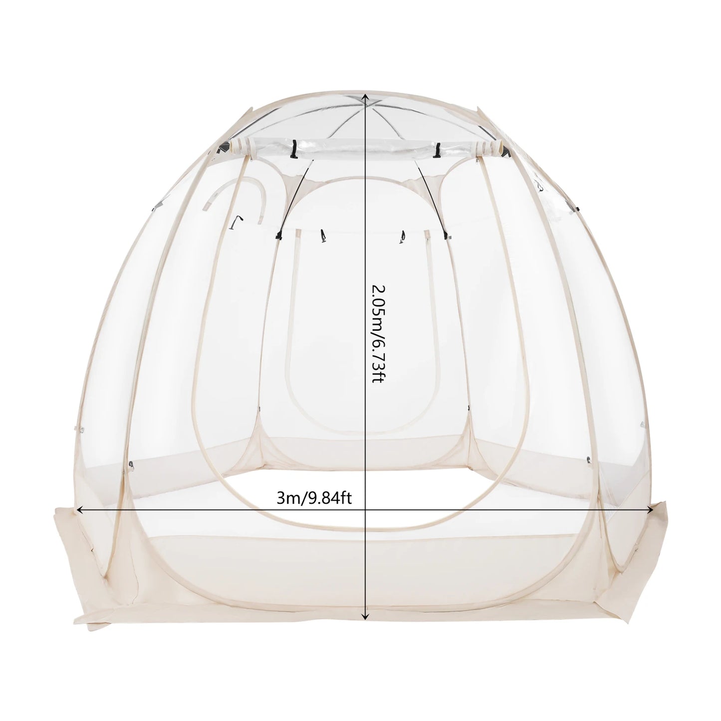 Clear Pop Up Bubble Tent for Garden and Outdoor Courtyard