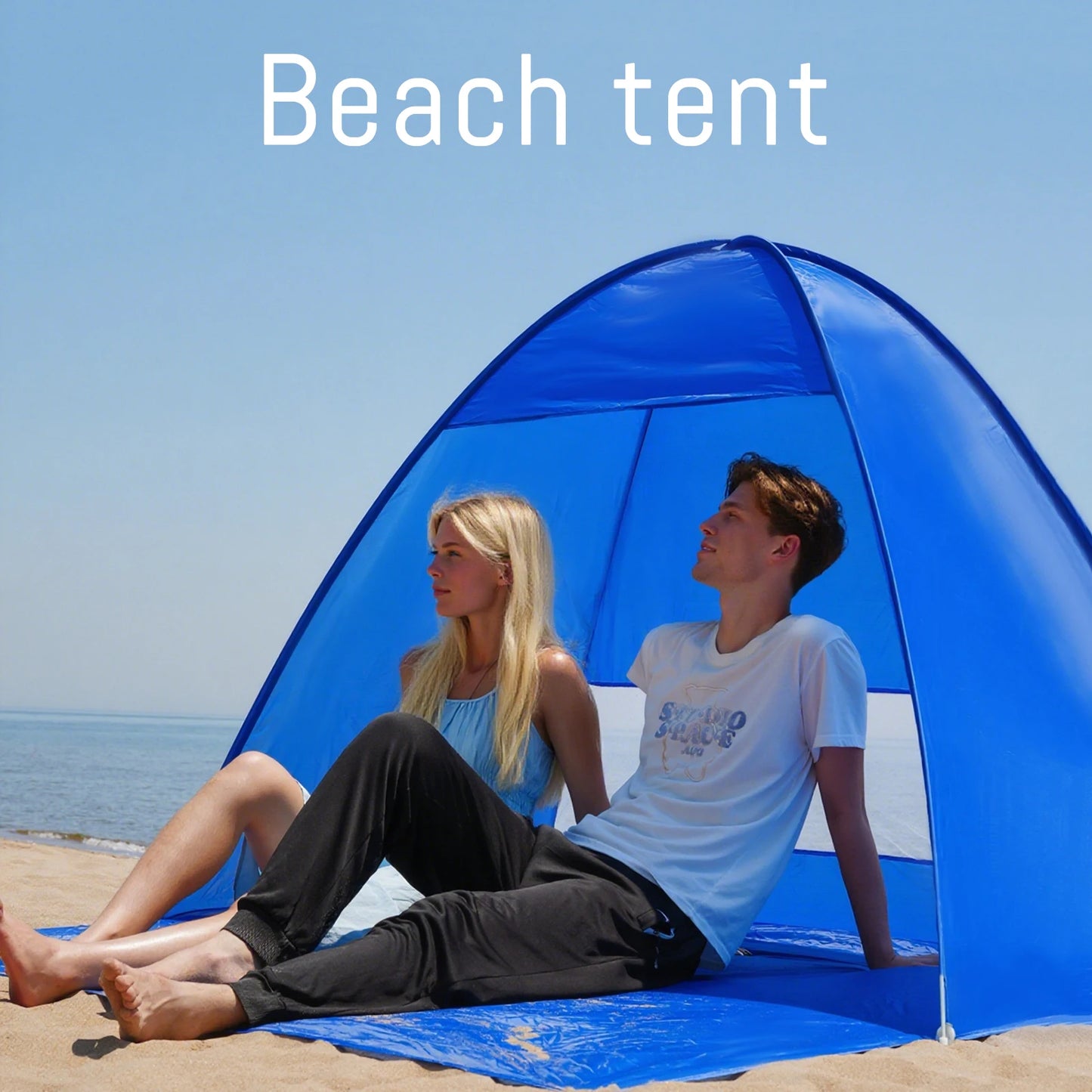 Pakicetus Pop Up Beach Tent With Bag Compact Folding Shelter