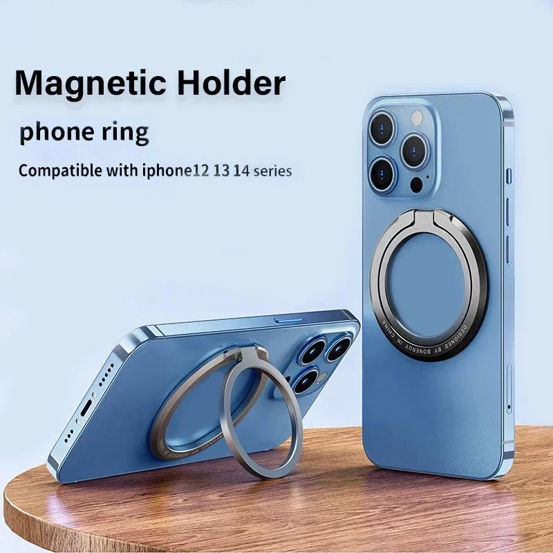 MagSafe Magnetic Ring Holder With Removable Grip Stand For iPhone