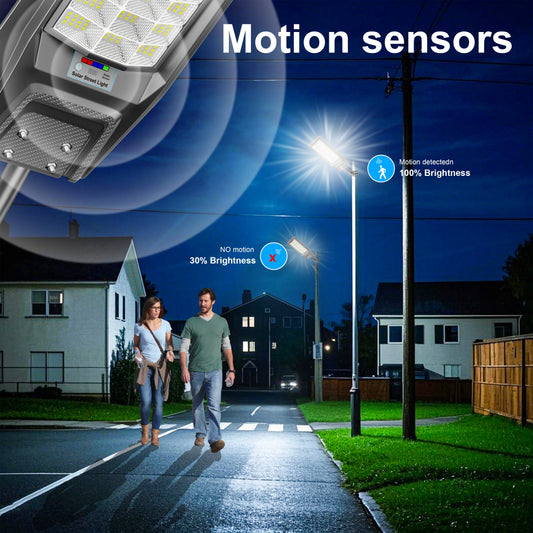 Outdoor Waterproof Solar Light With Motion Sensor And Remote Control