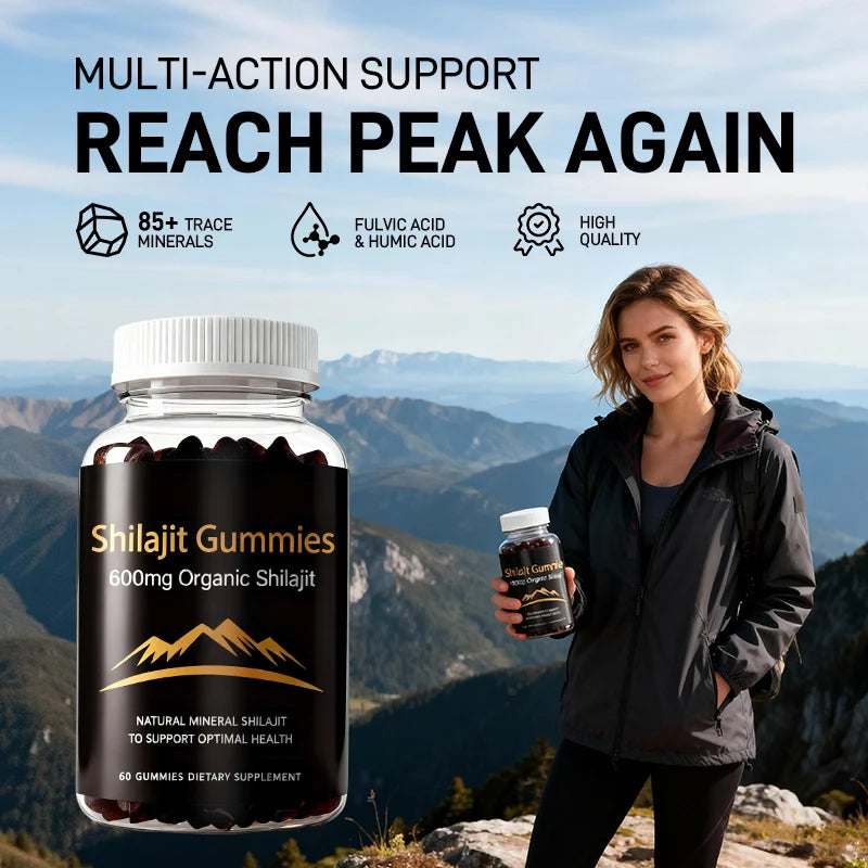 Vanayt Organic Himalayan Shilajit Gummies 600mg Mineral Supplement