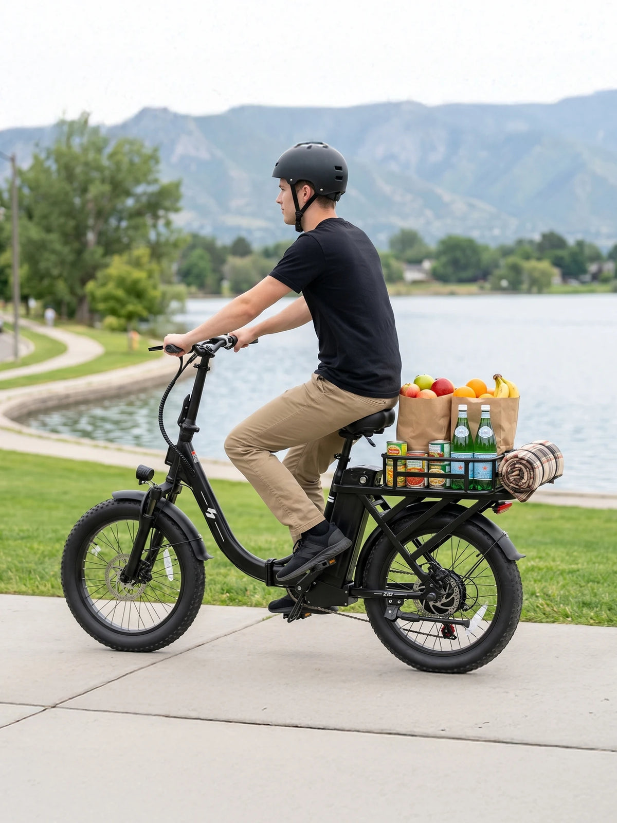 Hopepeak Z10 Folding Electric Bike With 7 Speed Commuter Design