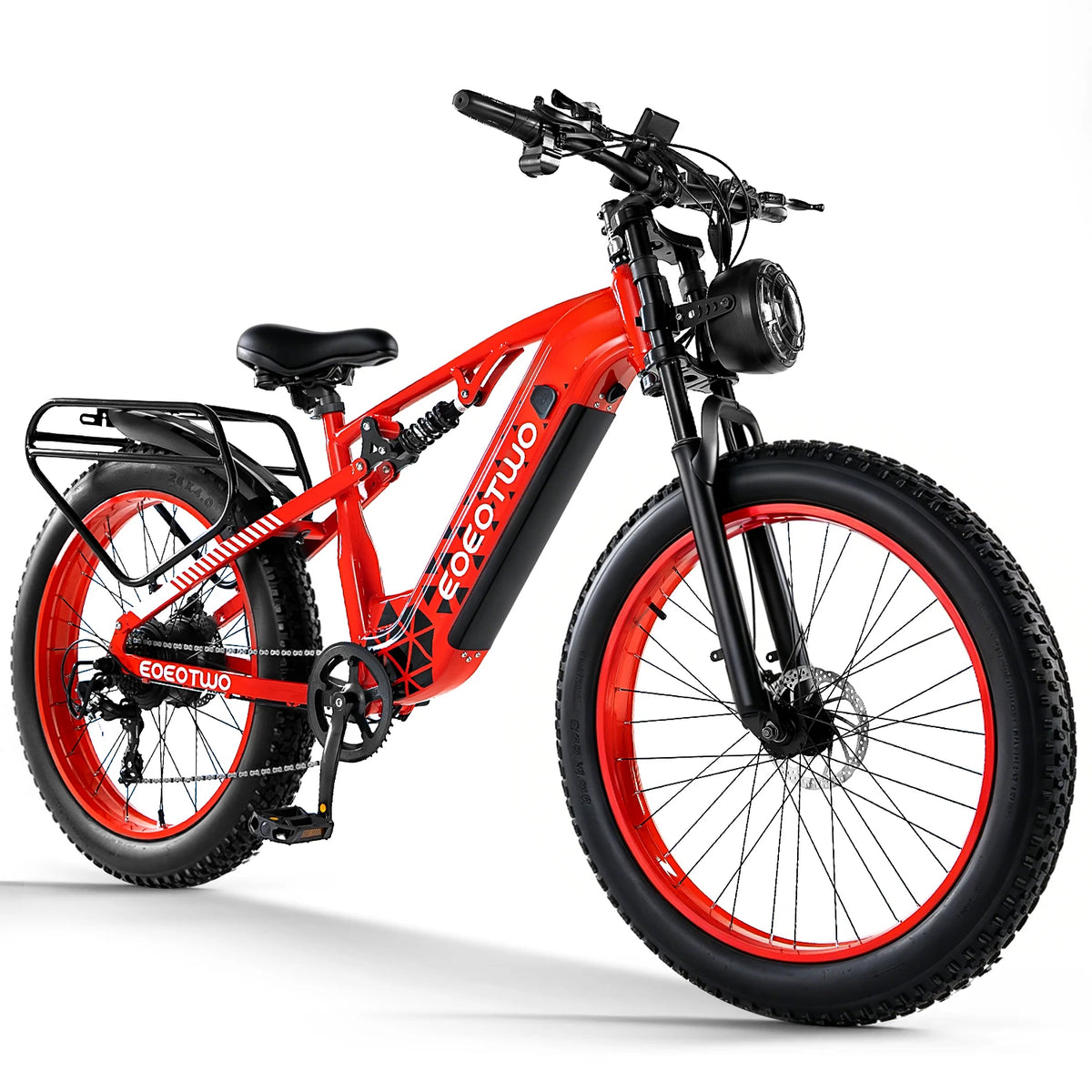 EOEOTWO 1500W Peak Electric Fat Tire Ebike For Adult Riders