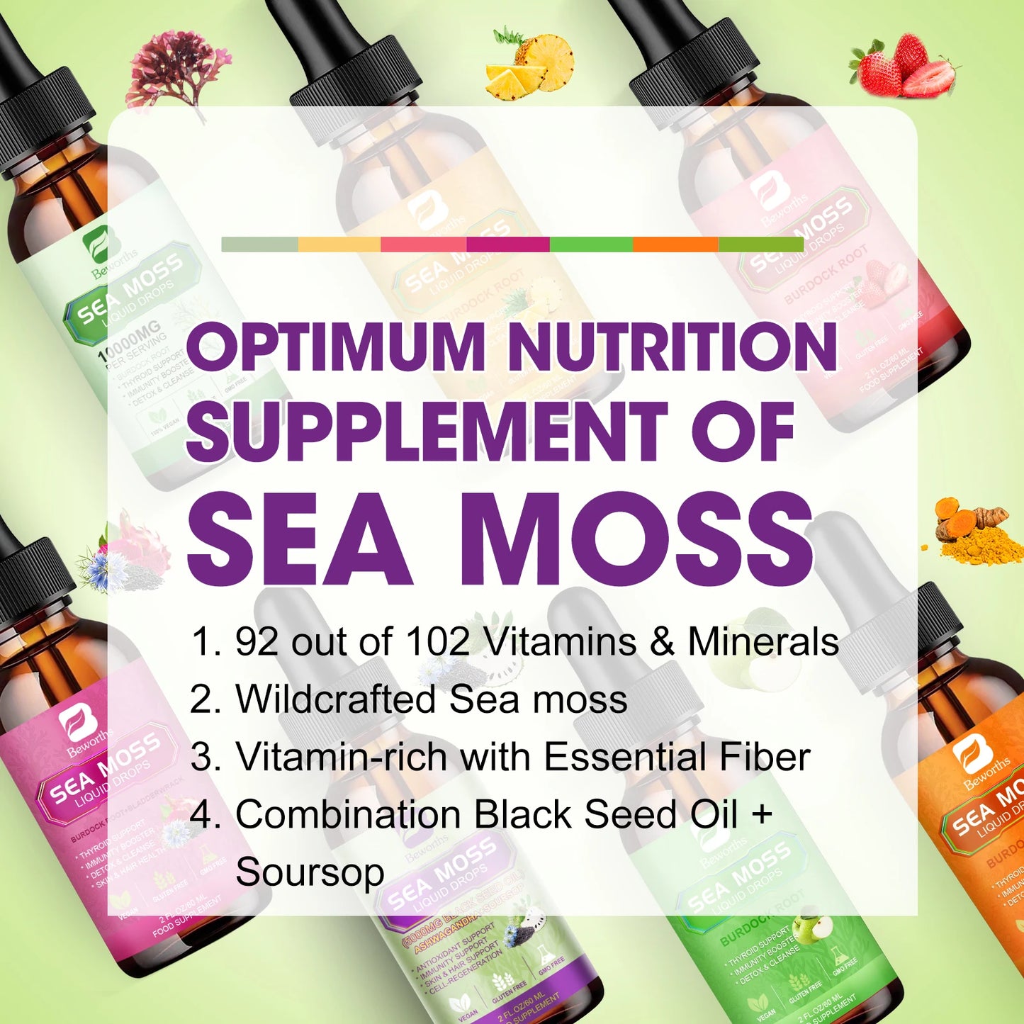 Beworths Sea Moss Extract Drops Immunity, Digestion And Kidney Health