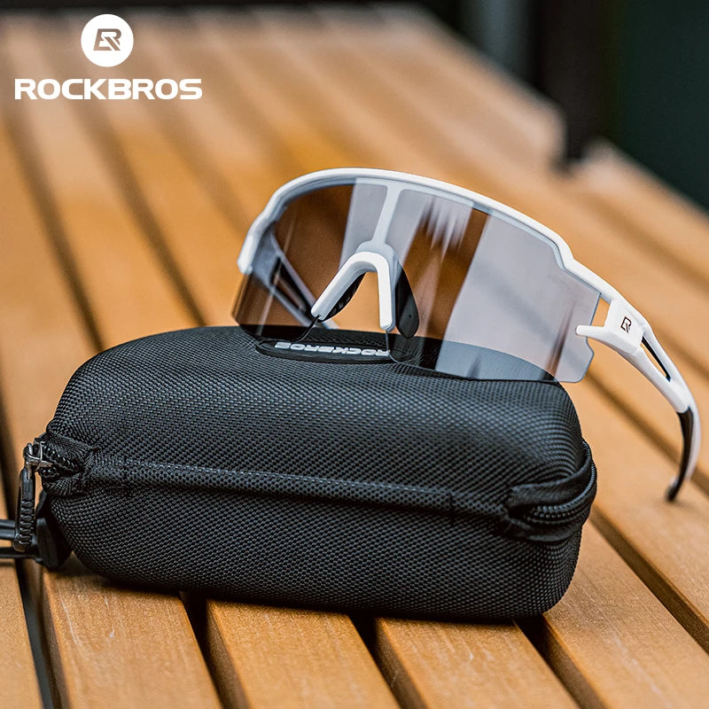 ROCKBROS Photochromic Polarized Cycling Glasses UV400 Eyewear