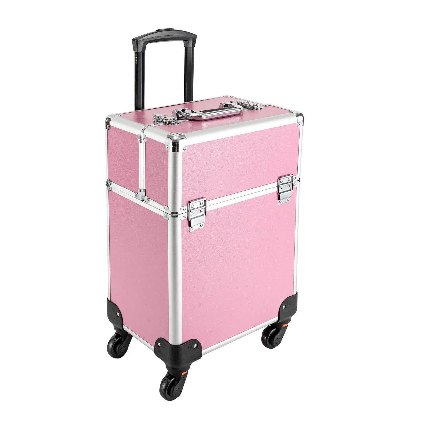 Professional Rolling Makeup Train Case With Wheels And Locks