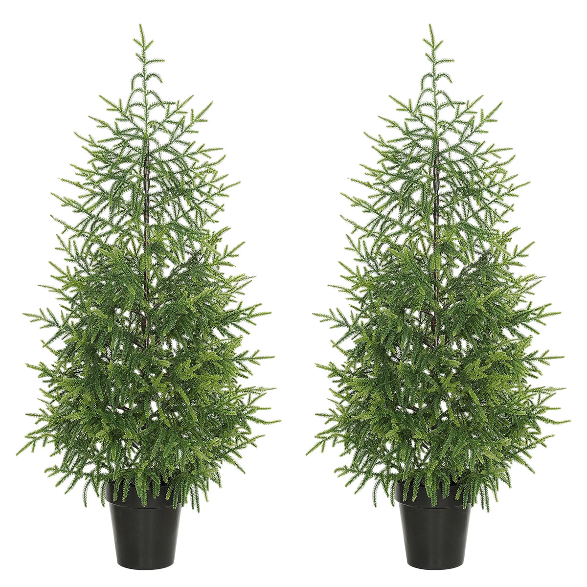 HOMCOM Realistic Norfolk Pine Artificial Christmas Tree Decoration