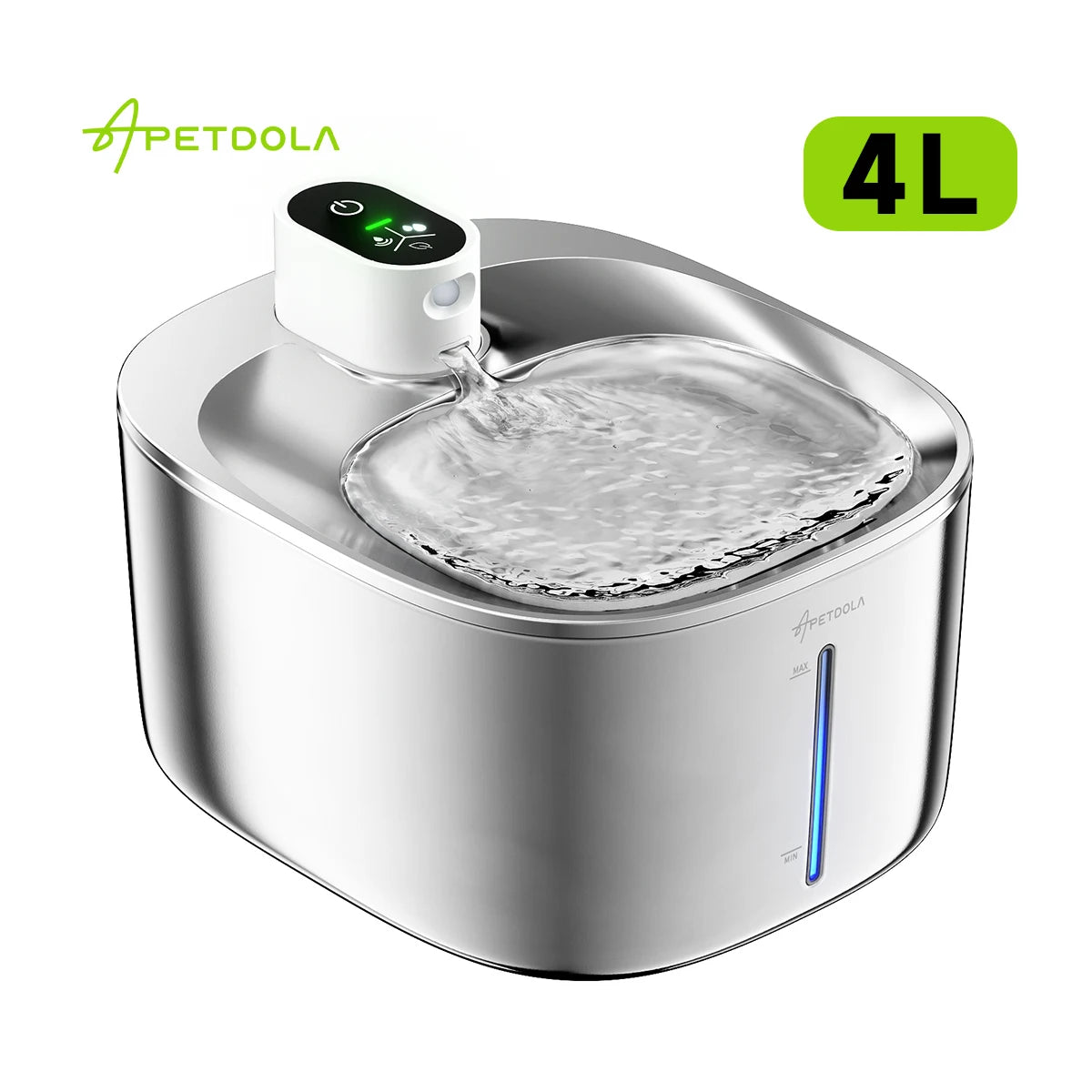 Apetdola Wireless Auto Sensor Cat Pet Water Fountain Drinking Dispenser