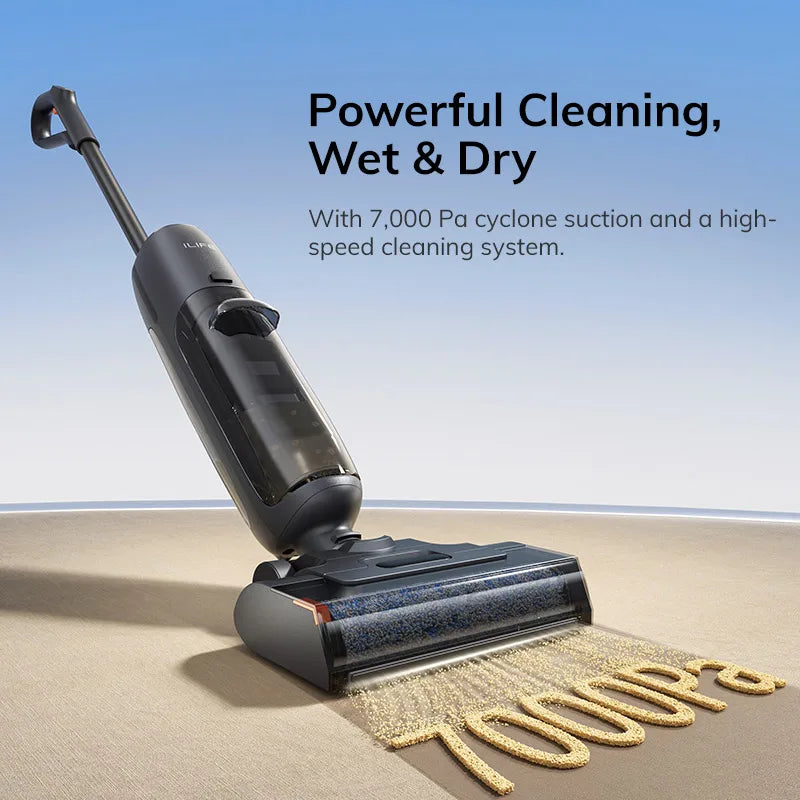 ILIFE W90 Pro Cordless Wet Dry Smart Mop 7000Pa Suction