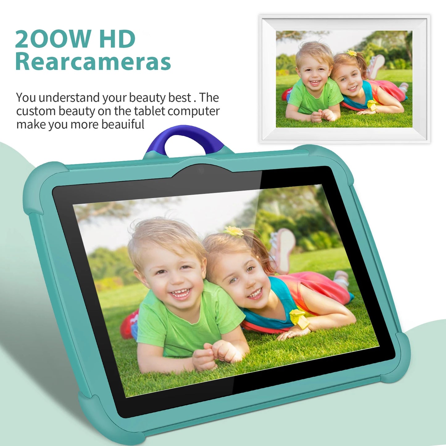 BDF Kids Tablet Android 13 Quad Core 4GB RAM Educational