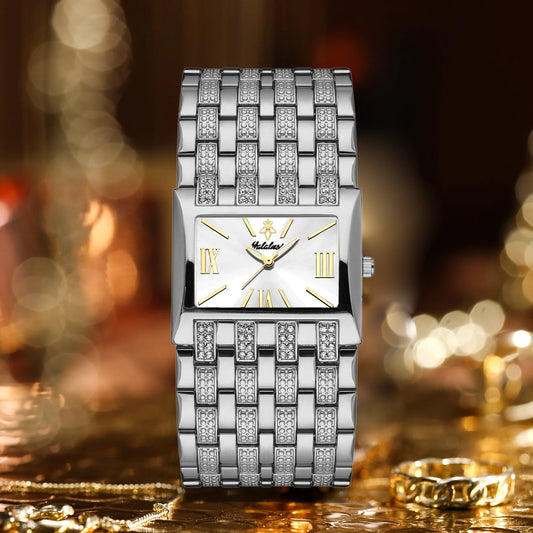YaLaLuSi Plated Quartz Womens Watch Luxury Style Gift Box