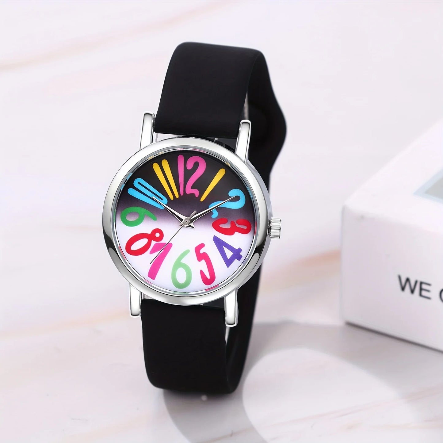 JewelryWe Womens Quartz Digital Watch With Silicone Strap