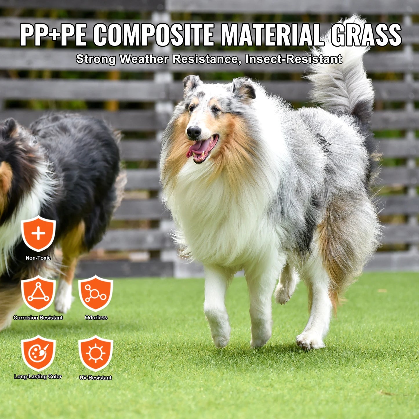 Durable Artificial Grass Rug With Effective Draining Design