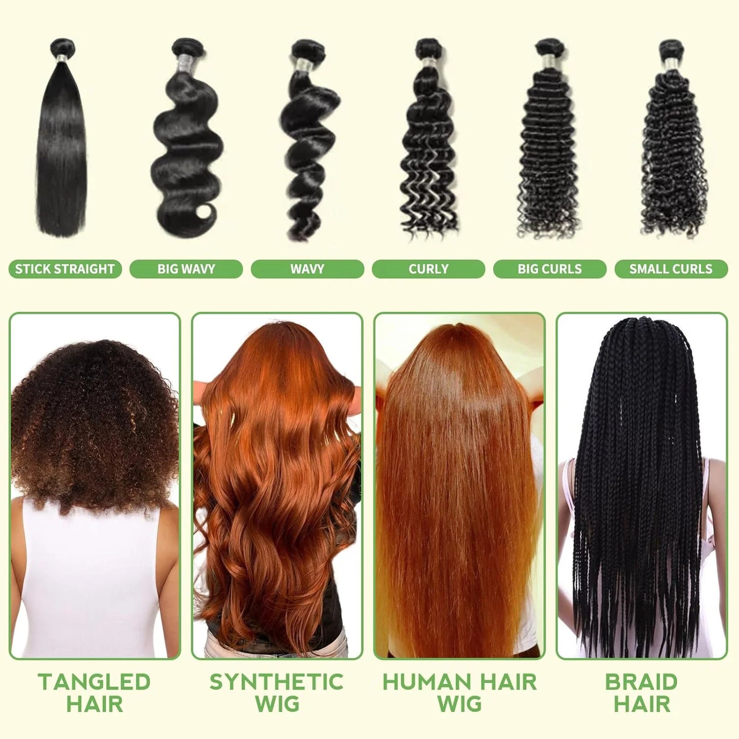 Wig Milk Spray And Shampoo Care Solution For Synthetic Wigs