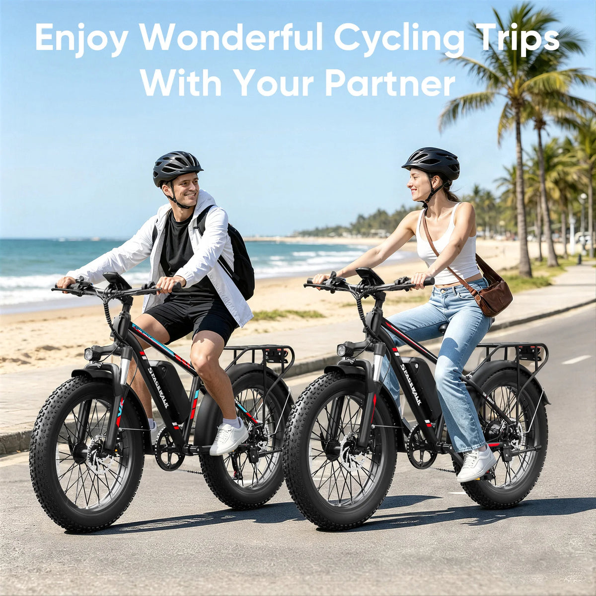 Spacewalk Adult Fat Tire Electric Bike With Removable Battery