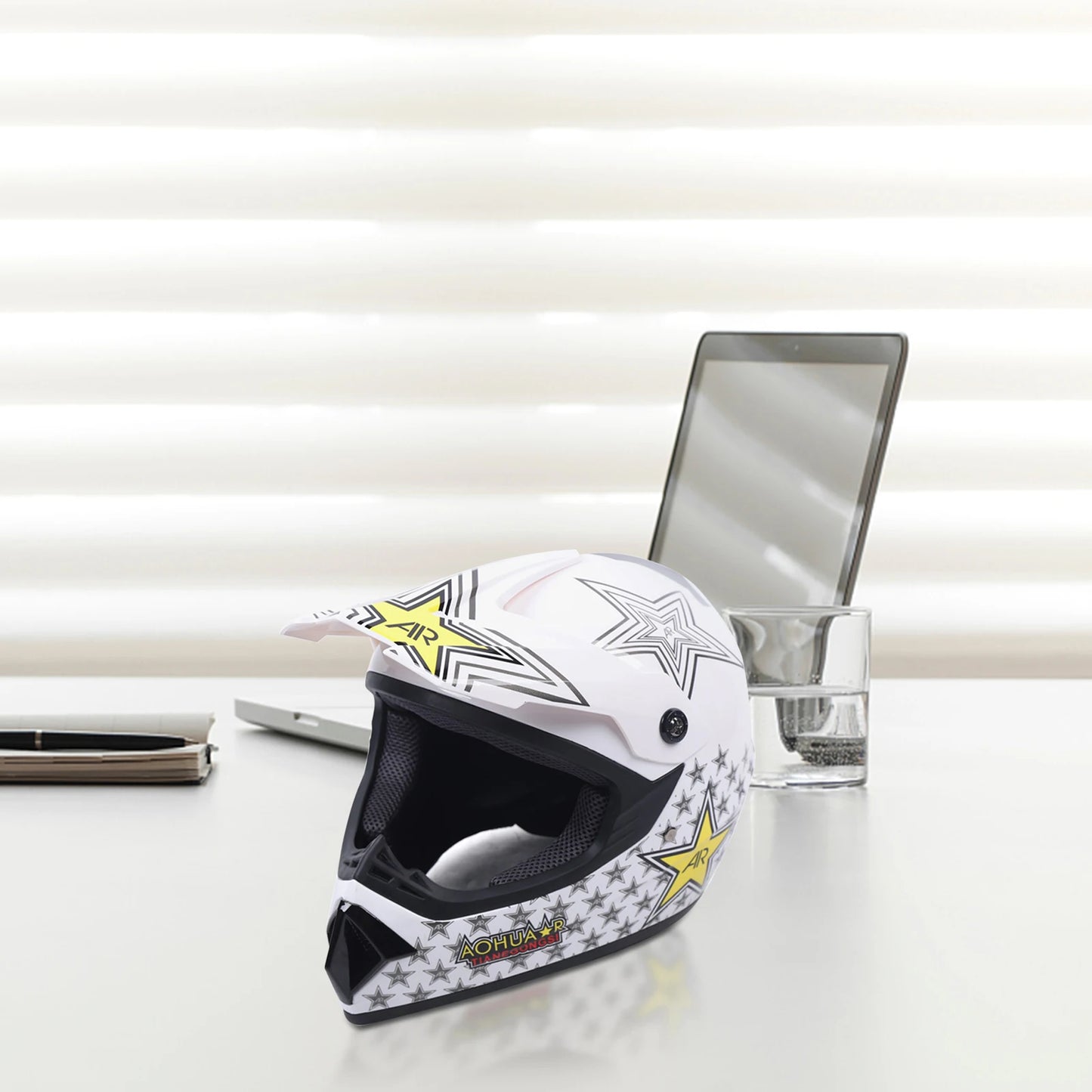 Youth Off-Road Racing Gear Kit Helmet Goggles Gloves
