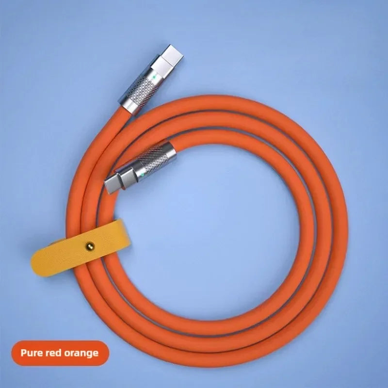 120W 7A USB-C To USB-C Fast Charge Cable Type-C Silicone
