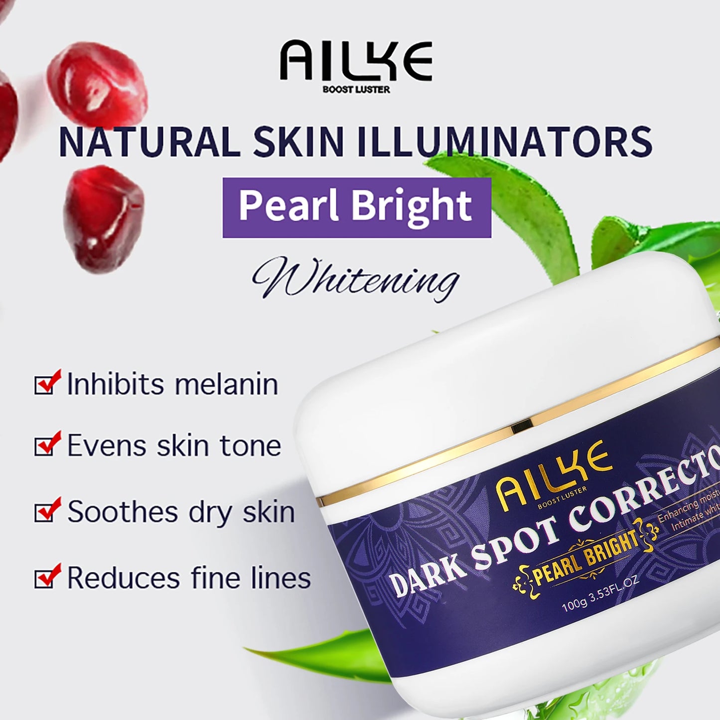 AILKE Glutathione Whitening Skin Care Set For Women Dark Spot Reduction