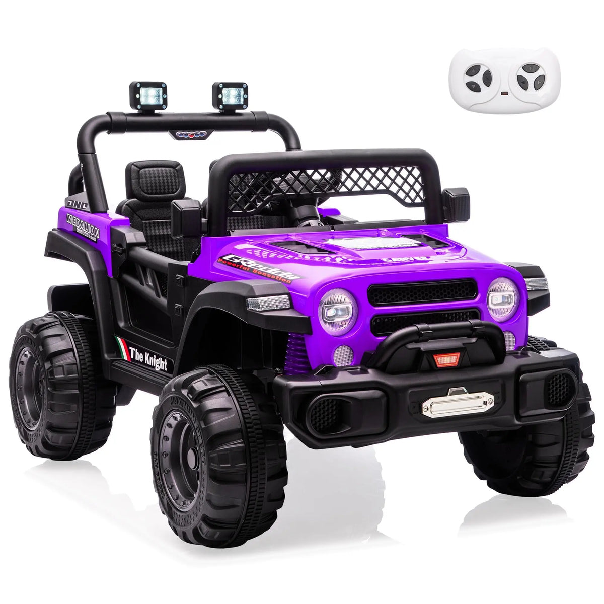 12V Kids Ride On Truck With Parent Remote, 2x550W Motors, 3 Speeds, Spring Suspension, Bluetooth Music, LED Lights Ages 2-8