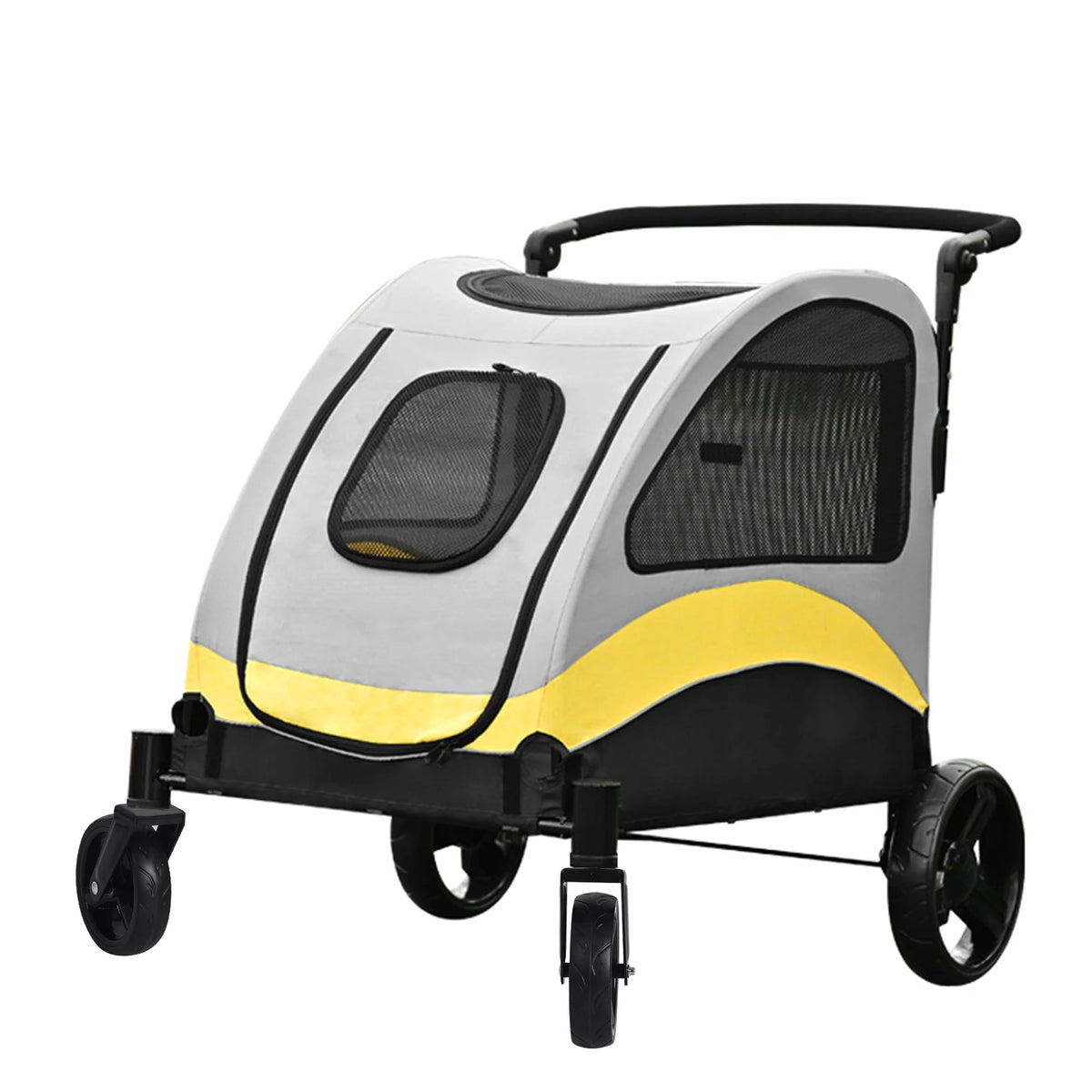 Breathable Foldable Four Wheel Pet Stroller For Dogs And Cats