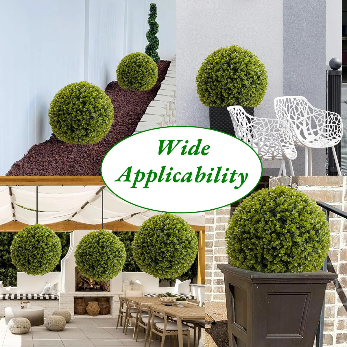 Studyset Artificial Topiary Cedar Balls For Exhibition And Outdoor Decor