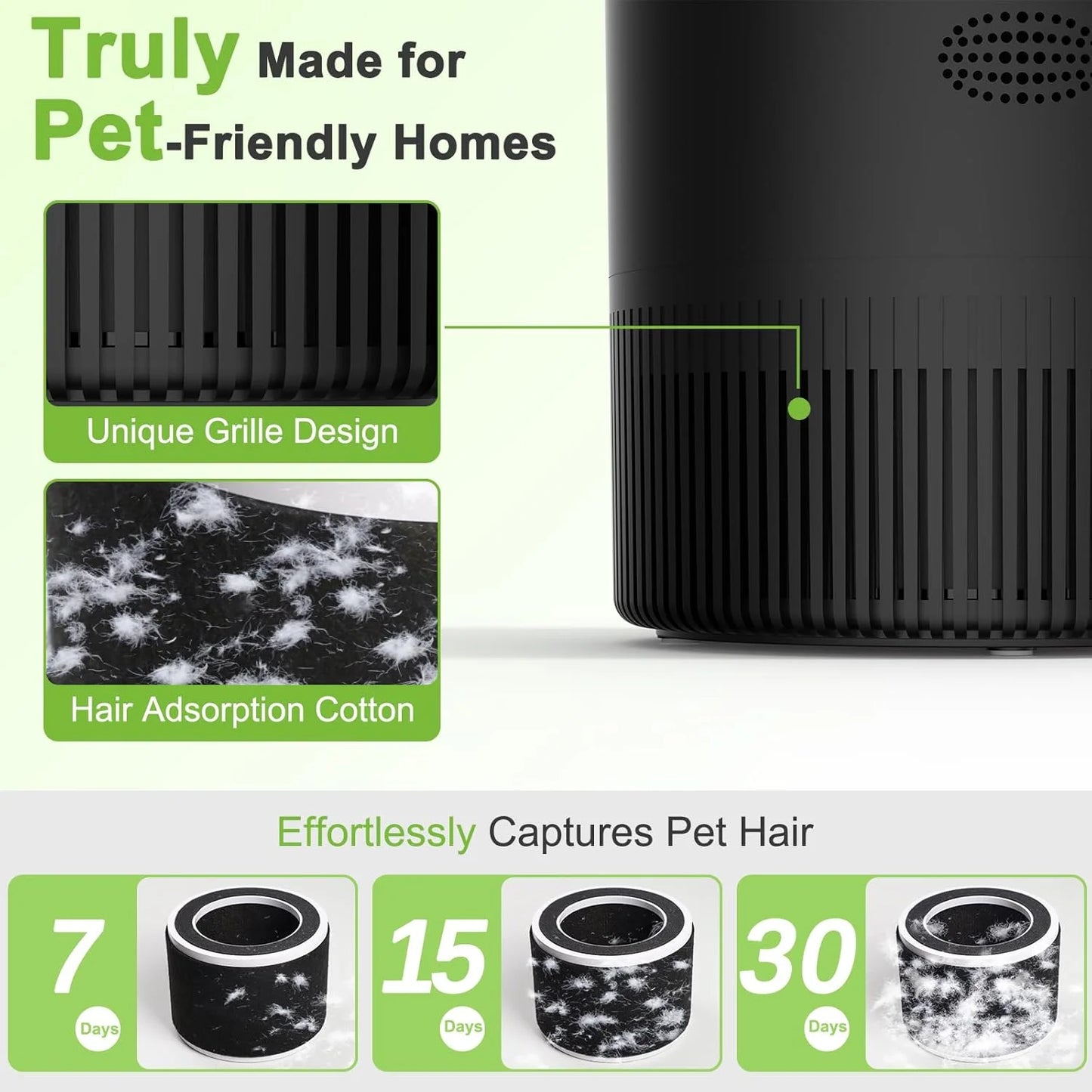 Chuboor Smart Air Purifier With Alexa PM25 HEPA For Bedroom