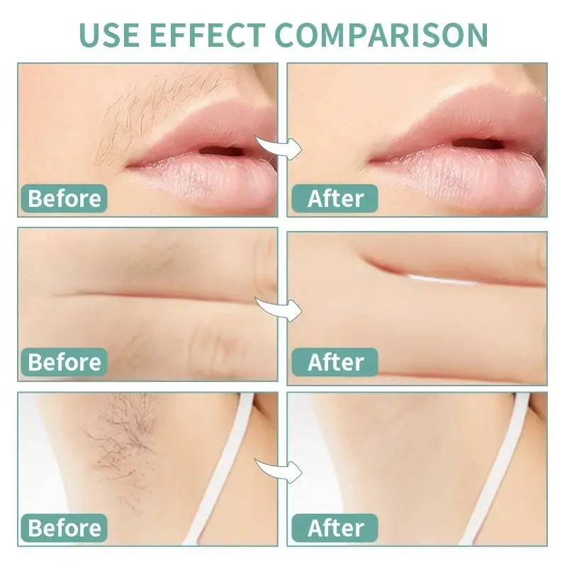 Double Sided Facial Wax Strips Kit Quick Painless Hair Removal