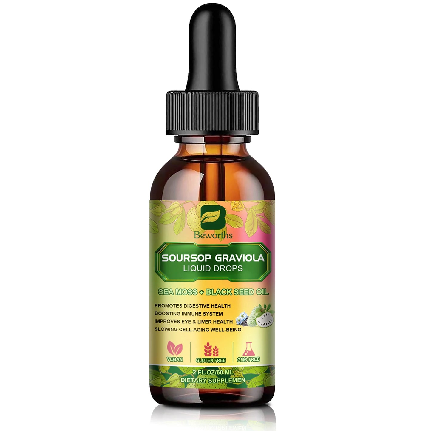Beworths Graviola Soursop Extract Drops For Immunity And Kidney Support