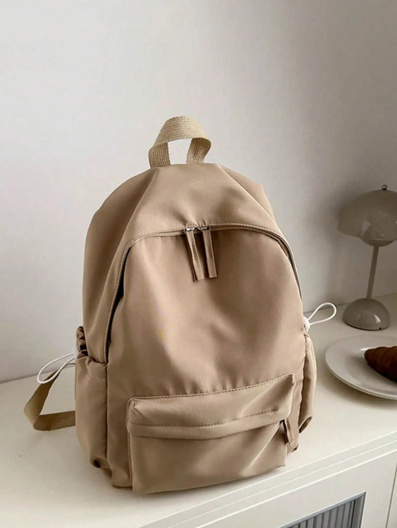 Casual Student Backpack With Multi Compartments Foldable Large Capacity