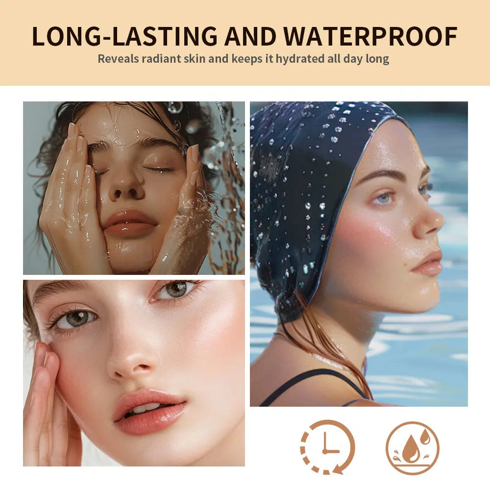 Ibcccndc Dewy Glow Cream Cushion Foundation Hydrating Long Wear
