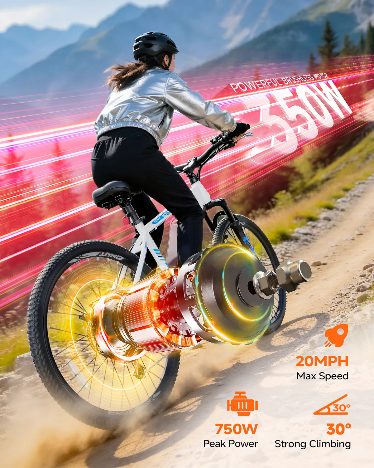 QNUT Victor 4.0 Electric Mountain Bike With 750W Motor