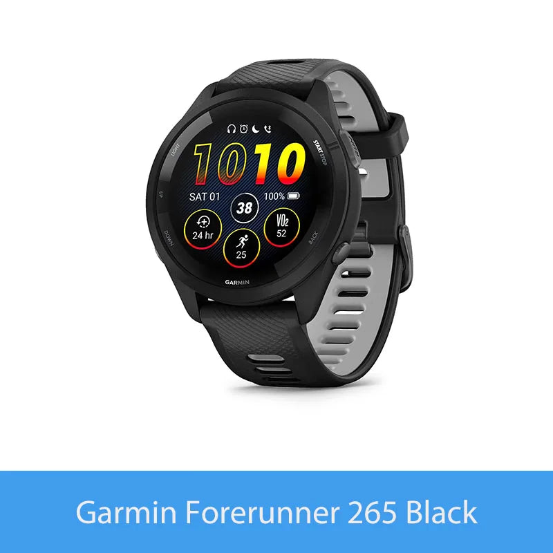 Garmin Forerunner 265 GPS Smartwatch AMOLED Display Heart Rate Monitoring