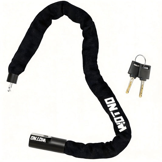 Bike Chain Lock Anti Theft Hardened Steel With 2 Keys
