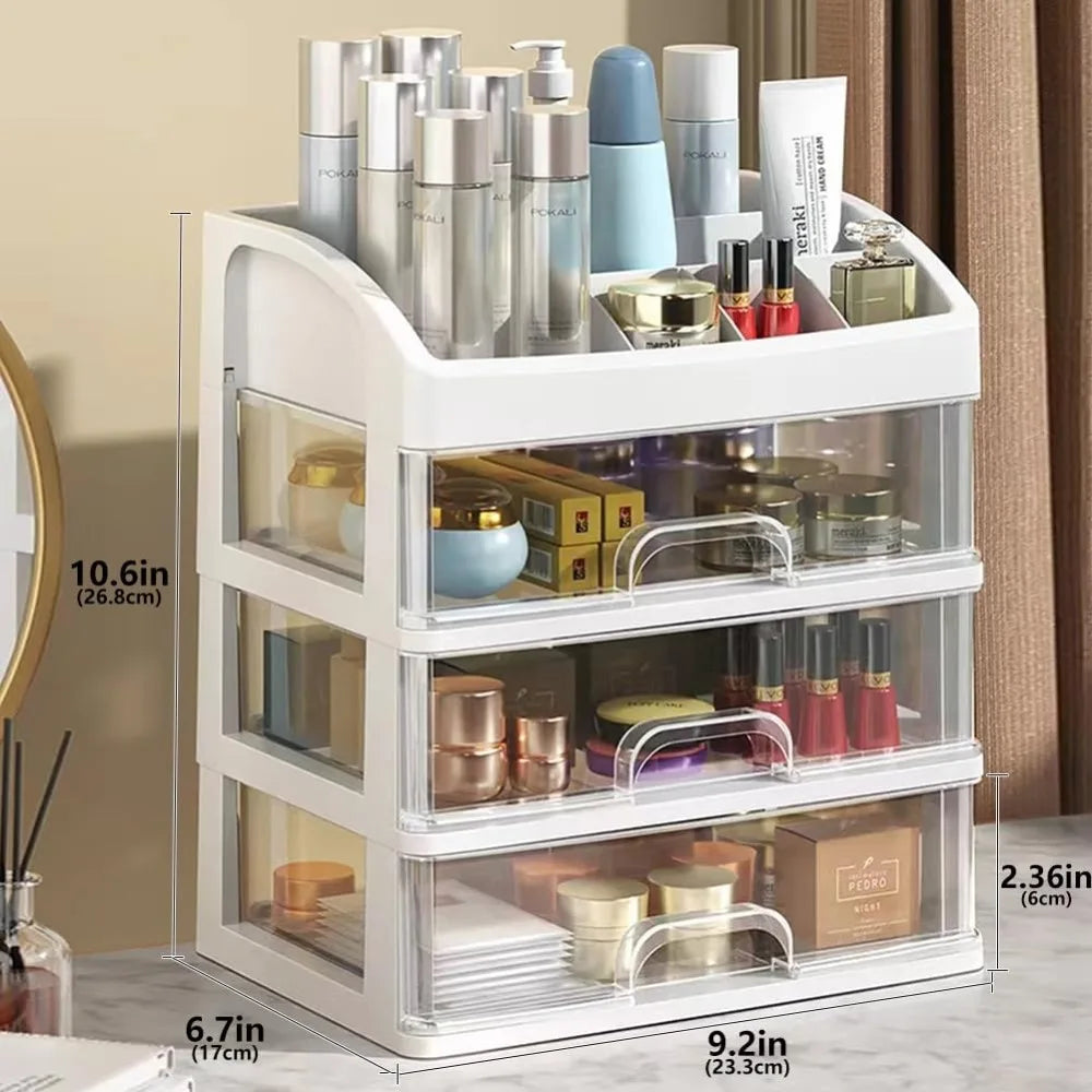 AEDG Multi-Layer Desktop Storage Box Organizer For Cosmetics