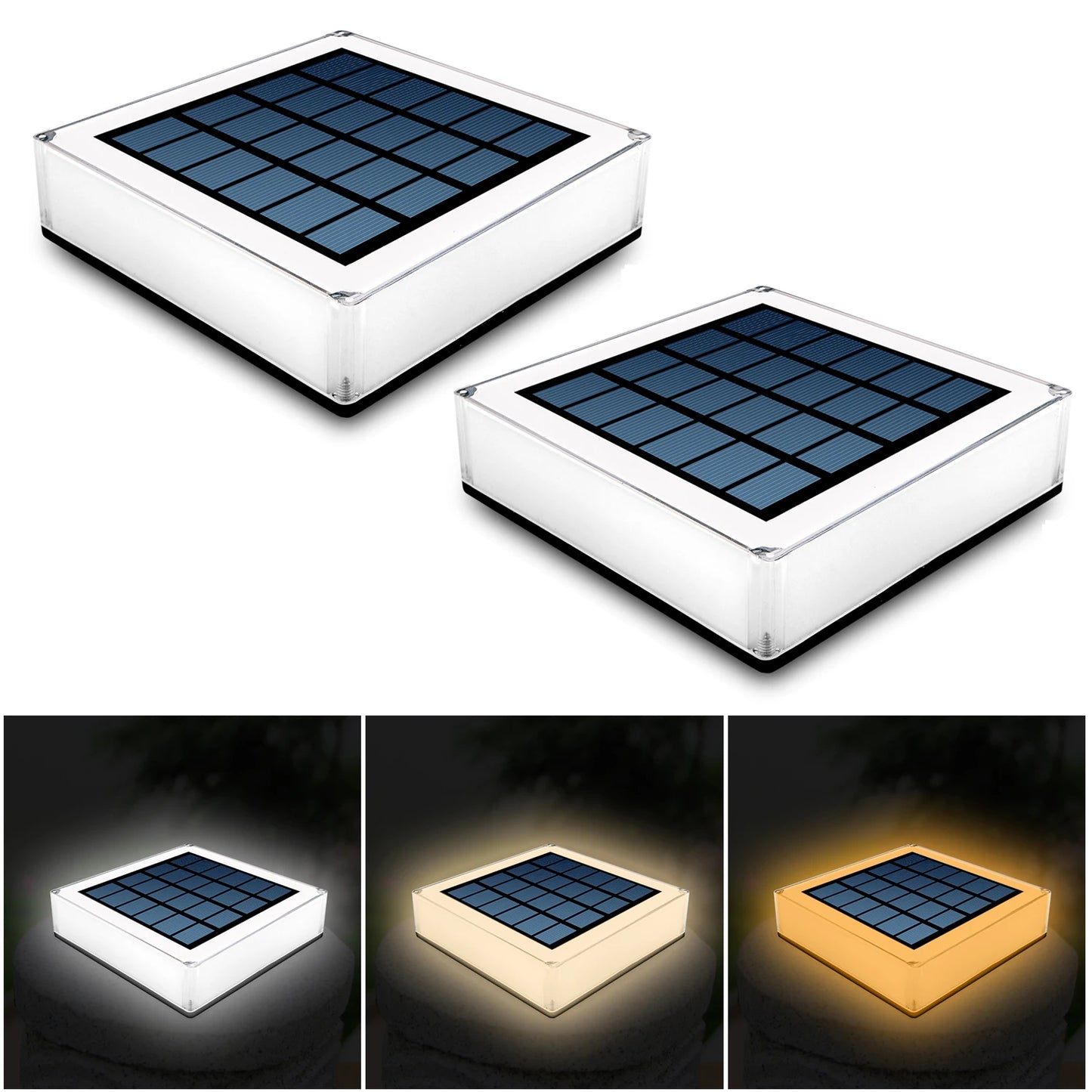 T-Sunrise Waterproof Solar Led Garden Lights Outdoor Pathway Lamps