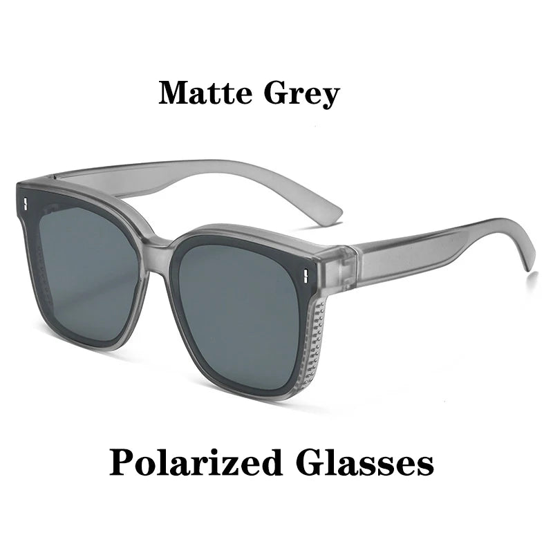 Polarized Clip-On Sunglasses For Glasses Wearers UV400 Protection For Driving