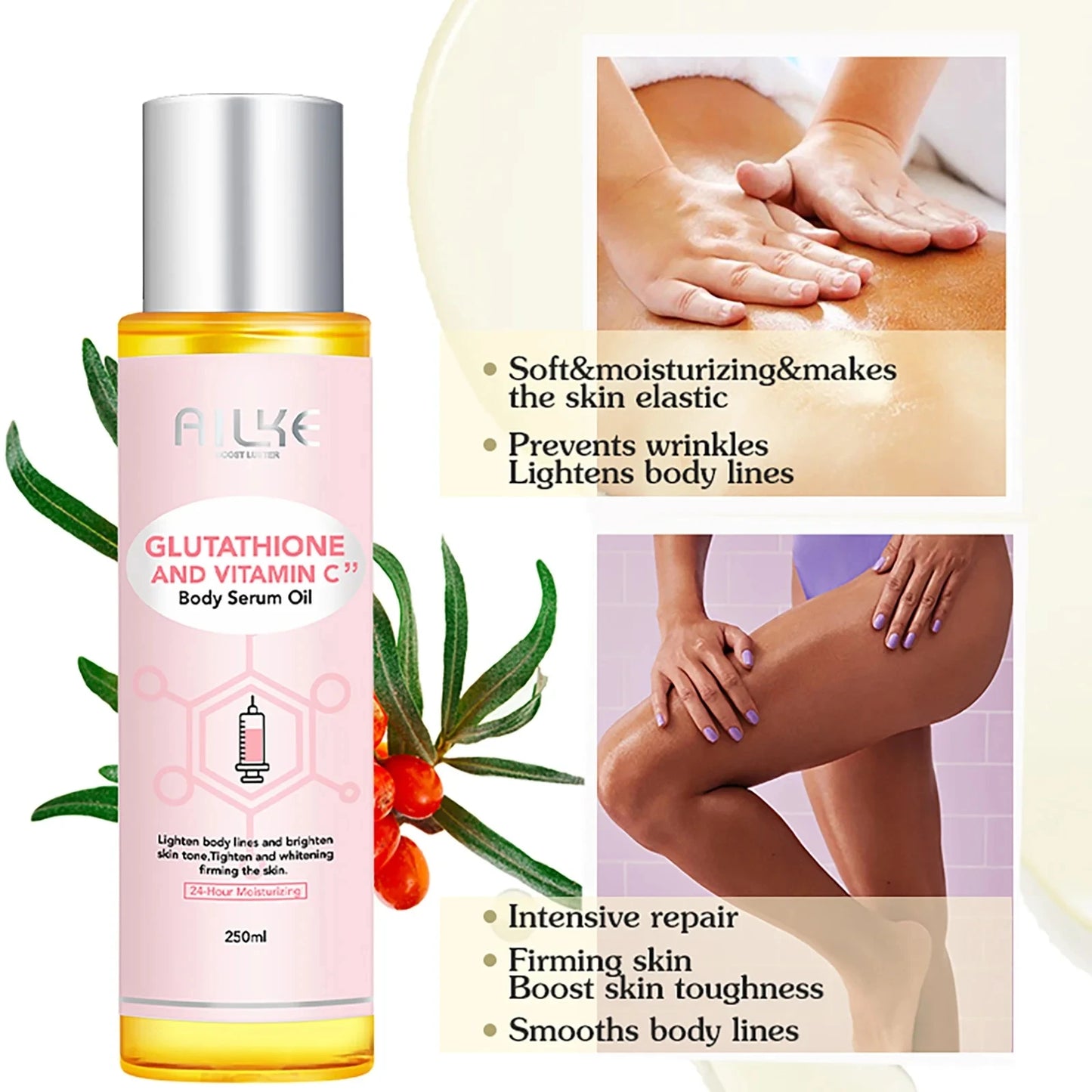 AILKE Vitamin C Whitening Massage Oil for All Skin Types