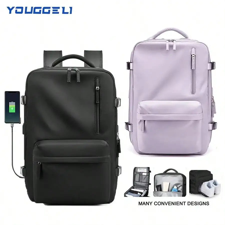 Unisex Laptop Backpack With Waterproof Compartment