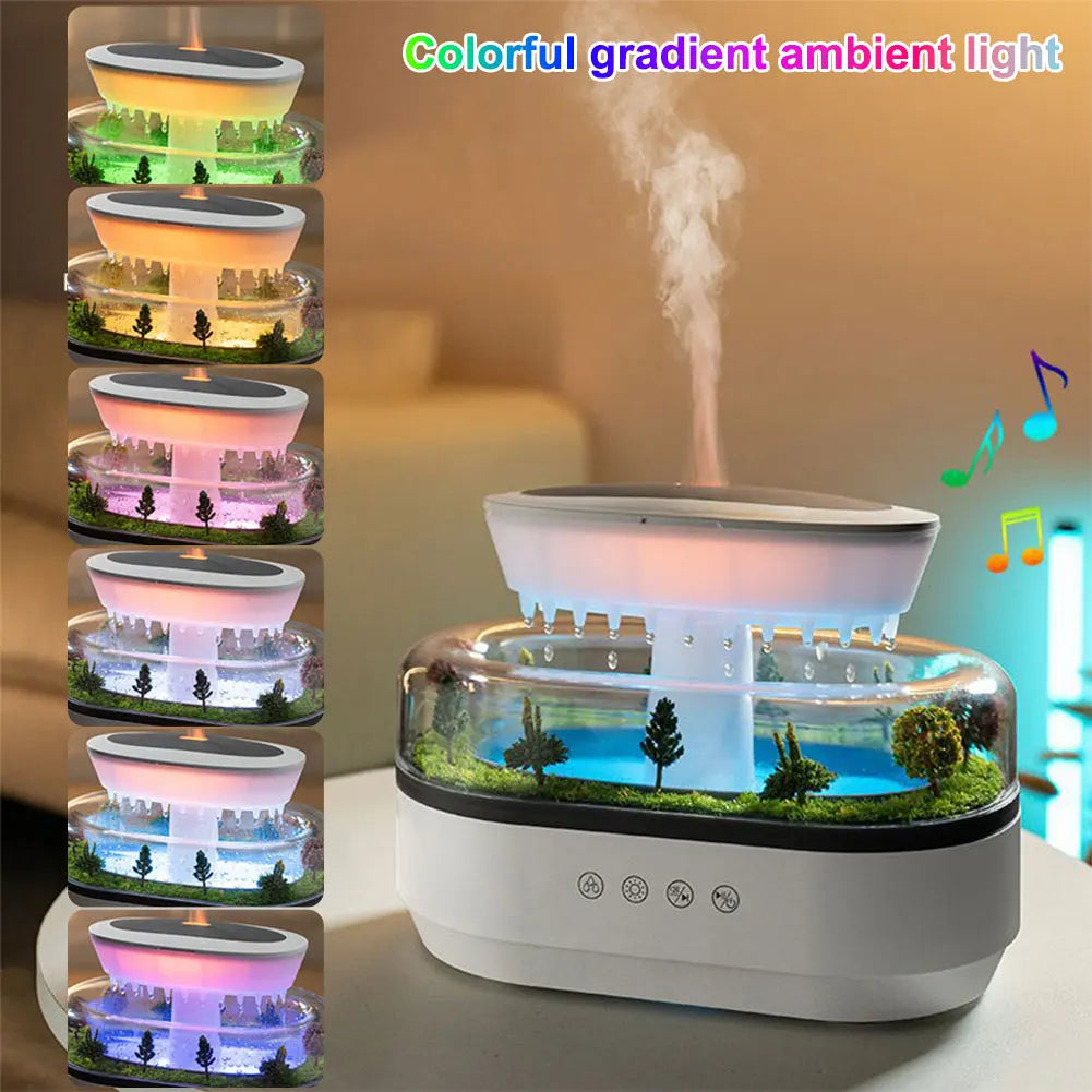 Shunmaii RainCloud Ultrasonic Aroma Humidifier With Colorful Light