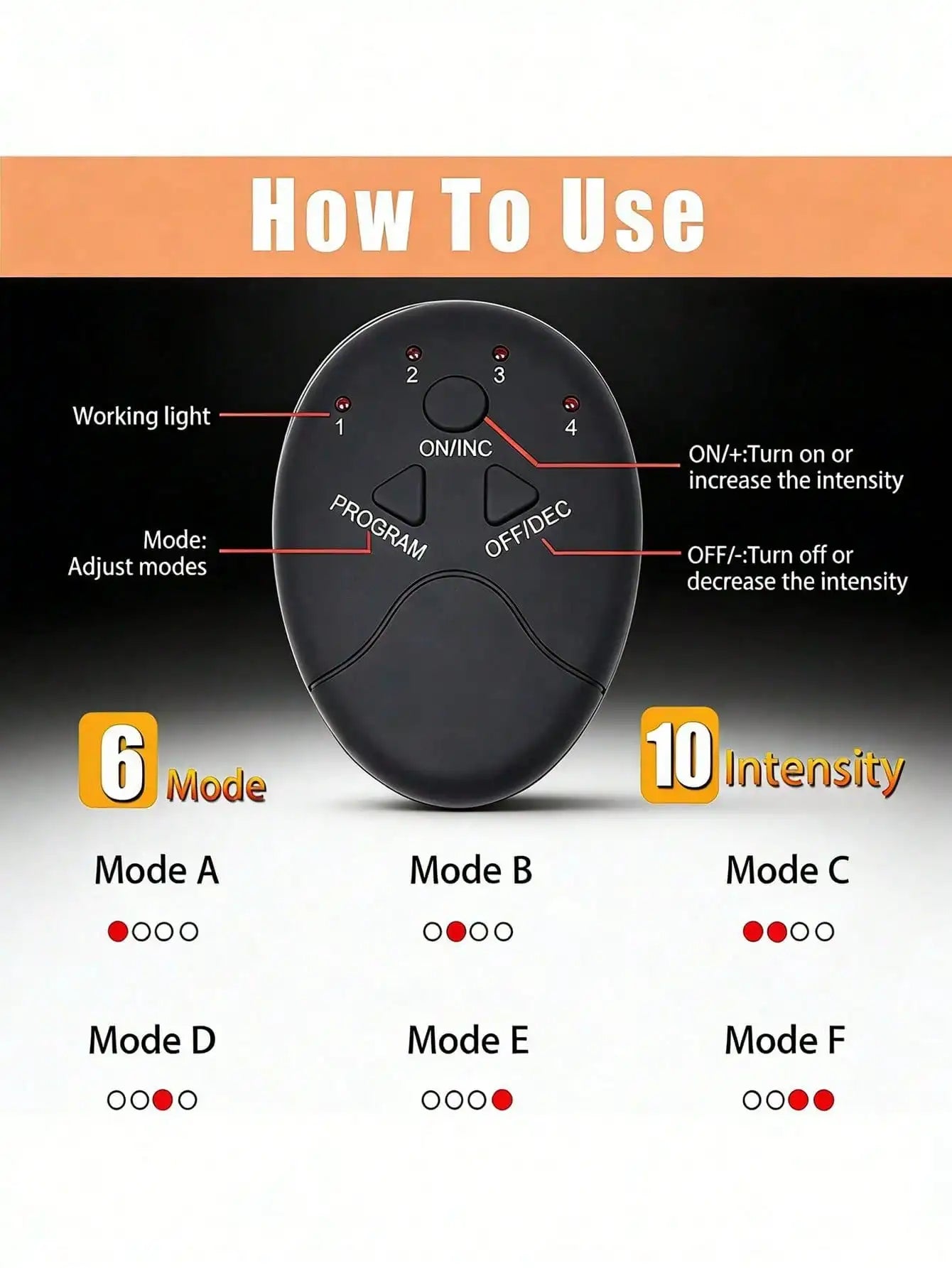 EMS Muscle Stimulator Abdominal Trainer and Buttocks Fitness Massager