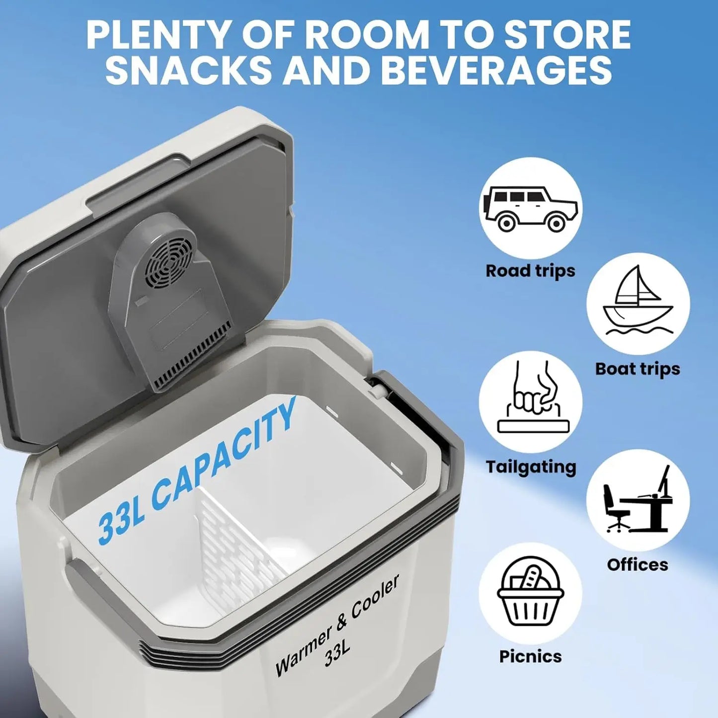 Electric Cooler And Warmer Portable Car Refrigerator For Travel